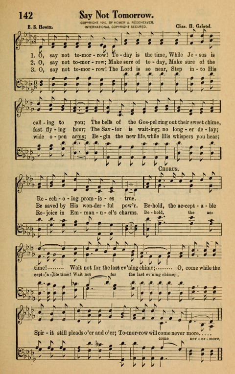 Songs of the Tabernacle: for Church, Sunday School, young people