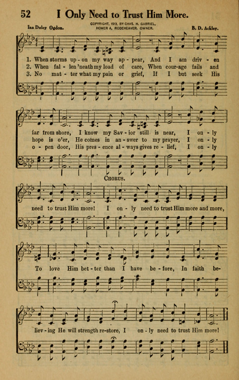 Songs of the Tabernacle: for Church, Sunday School, young people