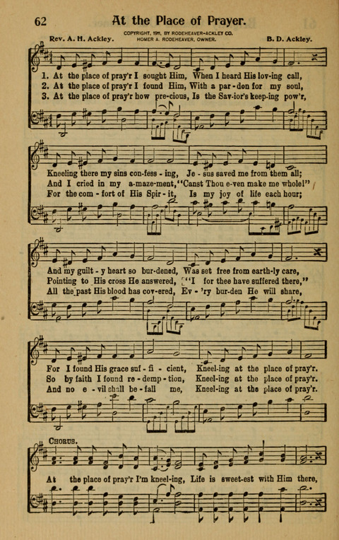 Songs of the Tabernacle: for Church, Sunday School, young people