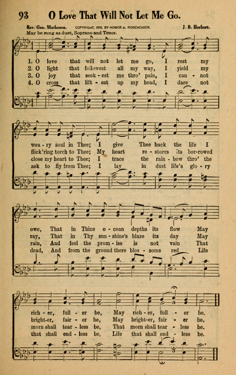 Songs of the Tabernacle: for Church, Sunday School, young people