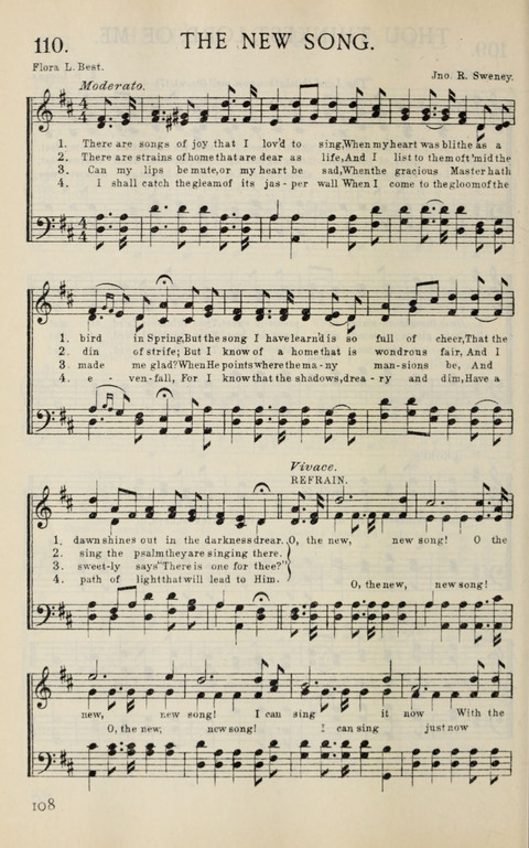 Songs of Victory: for evangelistic meetings, conferences, the home circle, and Christian worship. Along with a selection of choruses page 108