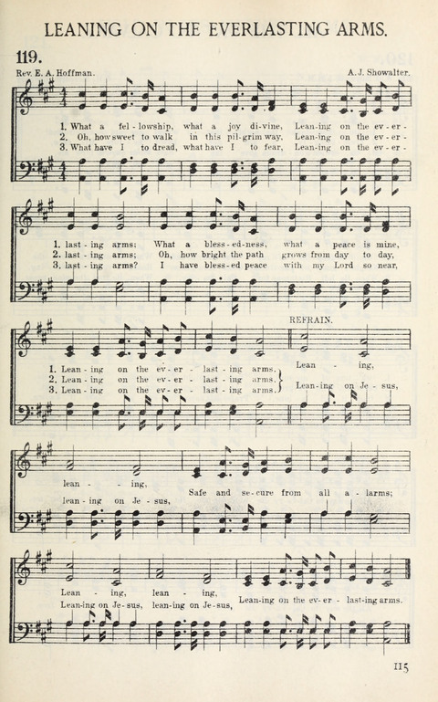 Songs of Victory: for evangelistic meetings, conferences, the home circle, and Christian worship. Along with a selection of choruses page 115