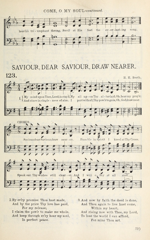 Songs of Victory: for evangelistic meetings, conferences, the home circle, and Christian worship. Along with a selection of choruses page 119