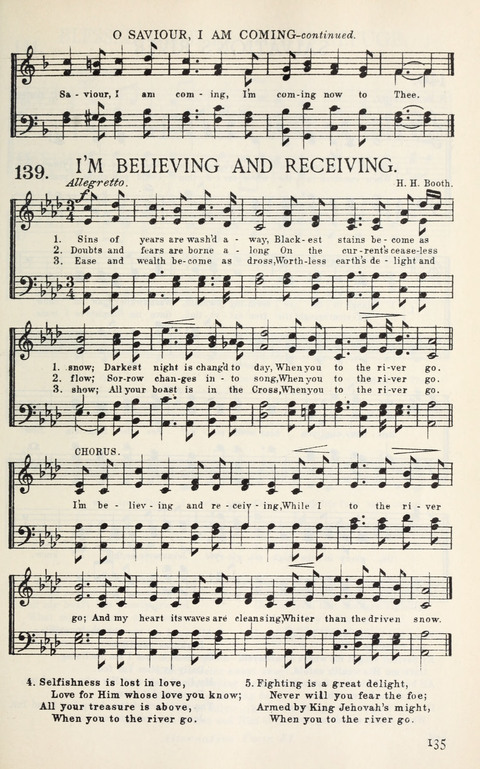 Songs of Victory: for evangelistic meetings, conferences, the home circle, and Christian worship. Along with a selection of choruses page 135