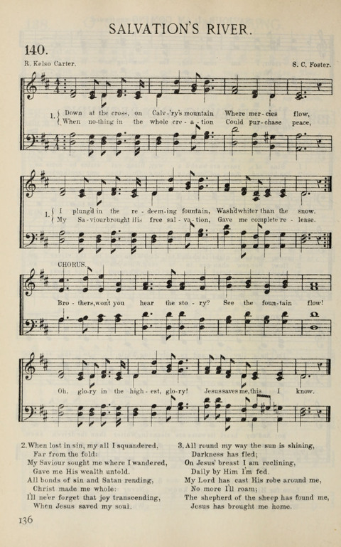 Songs of Victory: for evangelistic meetings, conferences, the home circle, and Christian worship. Along with a selection of choruses page 136