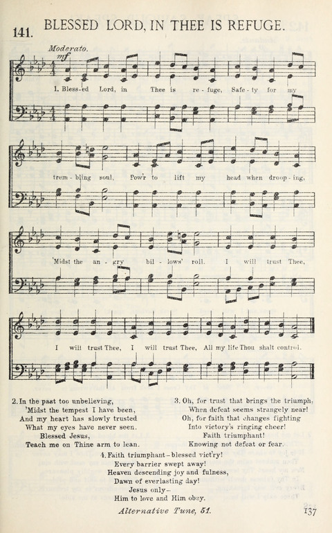 Songs of Victory: for evangelistic meetings, conferences, the home circle, and Christian worship. Along with a selection of choruses page 137