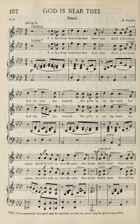 Songs of Victory: for evangelistic meetings, conferences, the home circle, and Christian worship. Along with a selection of choruses page 154