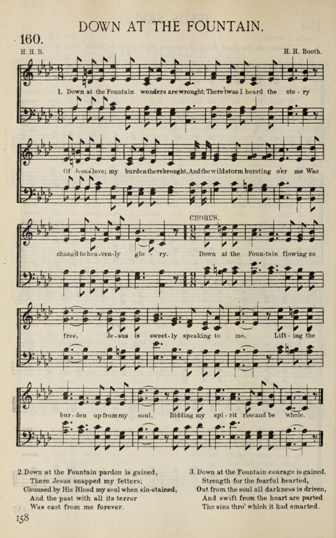 Songs of Victory: for evangelistic meetings, conferences, the home circle, and Christian worship. Along with a selection of choruses page 158