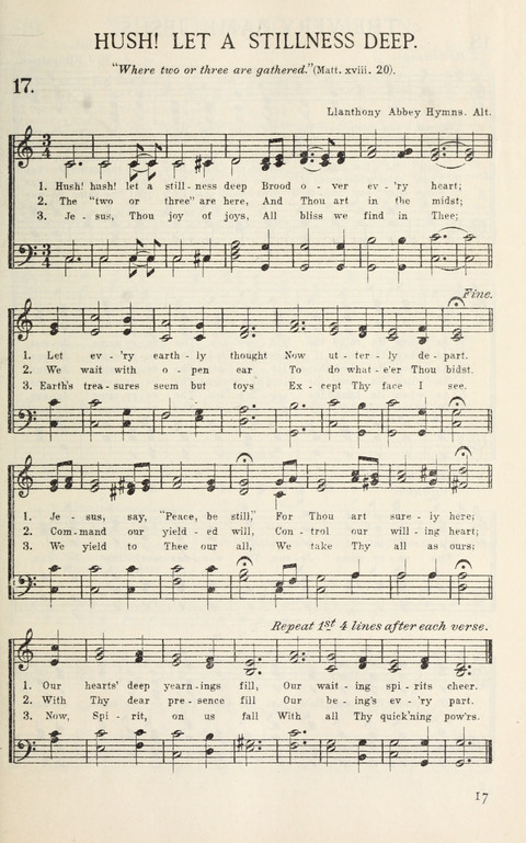 Songs of Victory: for evangelistic meetings, conferences, the home circle, and Christian worship. Along with a selection of choruses page 17