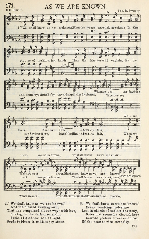 Songs of Victory: for evangelistic meetings, conferences, the home circle, and Christian worship. Along with a selection of choruses page 171