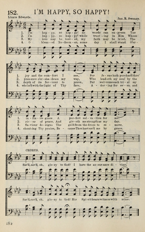 Songs of Victory: for evangelistic meetings, conferences, the home circle, and Christian worship. Along with a selection of choruses page 182