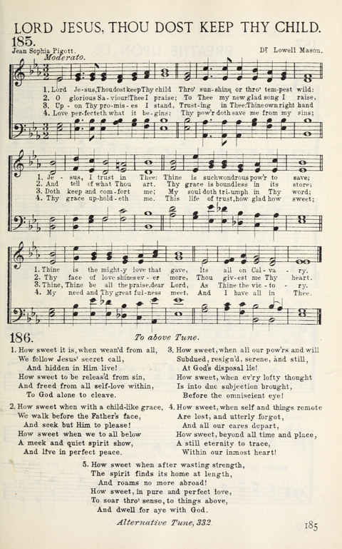 Songs of Victory: for evangelistic meetings, conferences, the home circle, and Christian worship. Along with a selection of choruses page 185