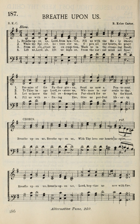 Songs of Victory: for evangelistic meetings, conferences, the home circle, and Christian worship. Along with a selection of choruses page 186