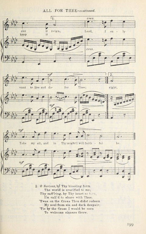 Songs of Victory: for evangelistic meetings, conferences, the home circle, and Christian worship. Along with a selection of choruses page 199