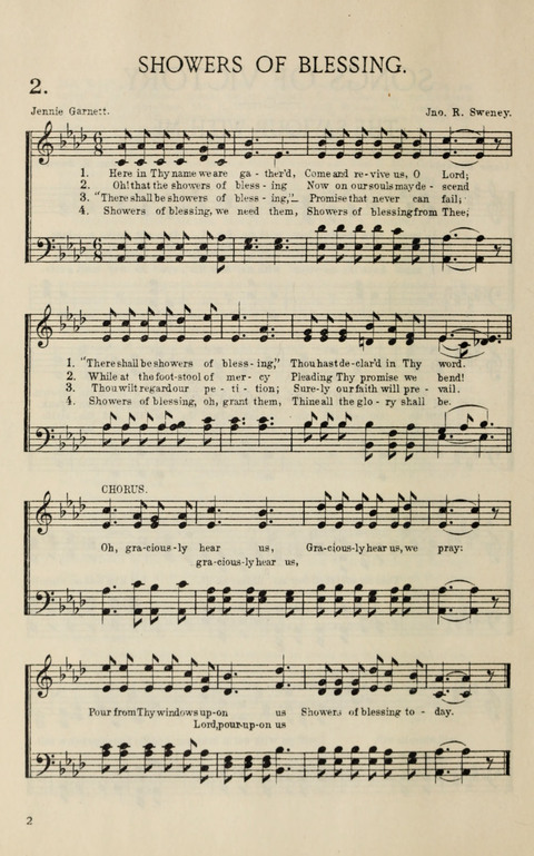 Songs of Victory: for evangelistic meetings, conferences, the home circle, and Christian worship. Along with a selection of choruses page 2