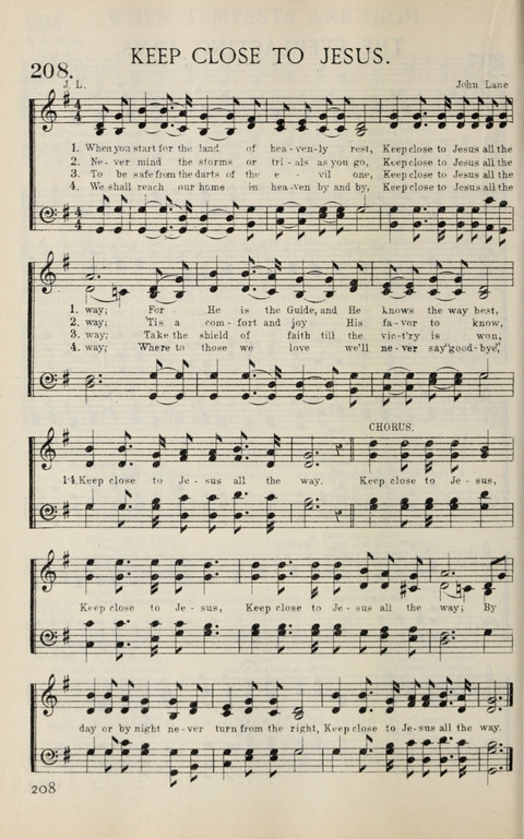 Songs of Victory: for evangelistic meetings, conferences, the home circle, and Christian worship. Along with a selection of choruses page 208