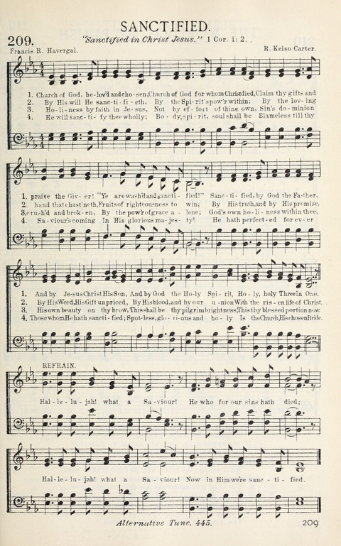 Songs of Victory: for evangelistic meetings, conferences, the home circle, and Christian worship. Along with a selection of choruses page 209