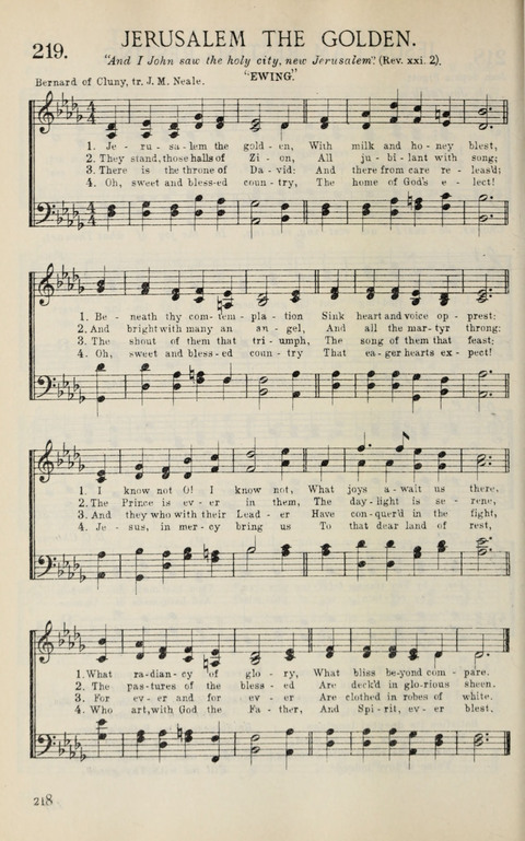 Songs of Victory: for evangelistic meetings, conferences, the home circle, and Christian worship. Along with a selection of choruses page 218