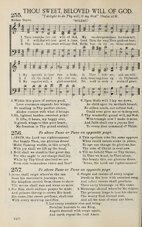 Songs of Victory: for evangelistic meetings, conferences, the home circle, and Christian worship. Along with a selection of choruses page 240