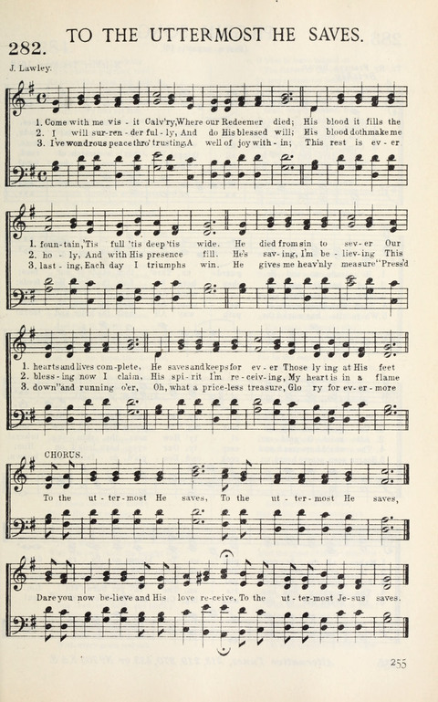 Songs of Victory: for evangelistic meetings, conferences, the home circle, and Christian worship. Along with a selection of choruses page 255