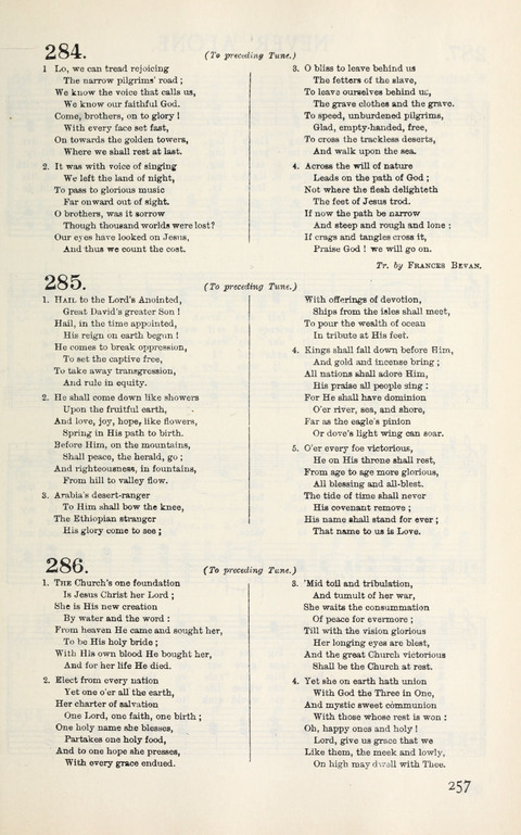 Songs of Victory: for evangelistic meetings, conferences, the home circle, and Christian worship. Along with a selection of choruses page 257