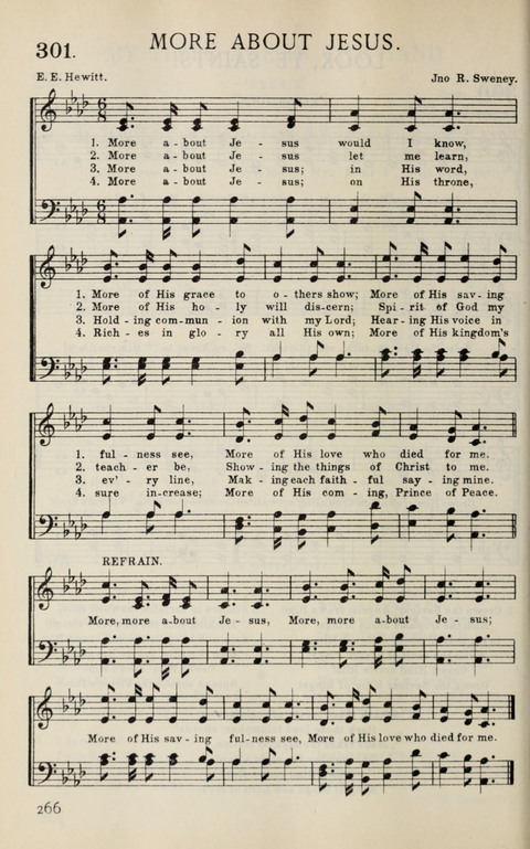 Songs of Victory: for evangelistic meetings, conferences, the home circle, and Christian worship. Along with a selection of choruses page 266