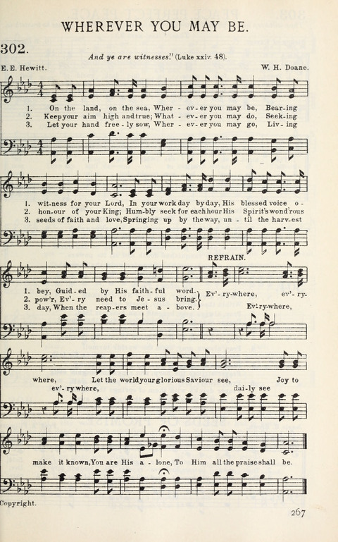 Songs of Victory: for evangelistic meetings, conferences, the home circle, and Christian worship. Along with a selection of choruses page 267