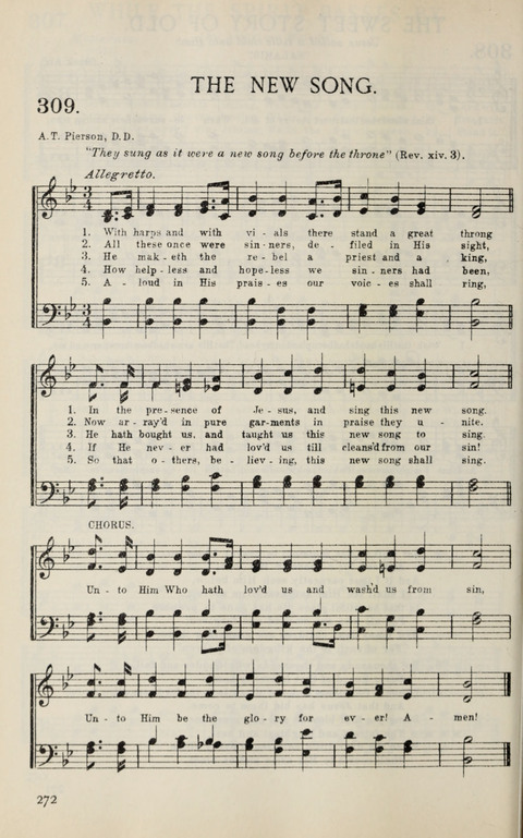 Songs of Victory: for evangelistic meetings, conferences, the home circle, and Christian worship. Along with a selection of choruses page 272