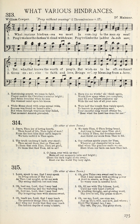 Songs of Victory: for evangelistic meetings, conferences, the home circle, and Christian worship. Along with a selection of choruses page 275