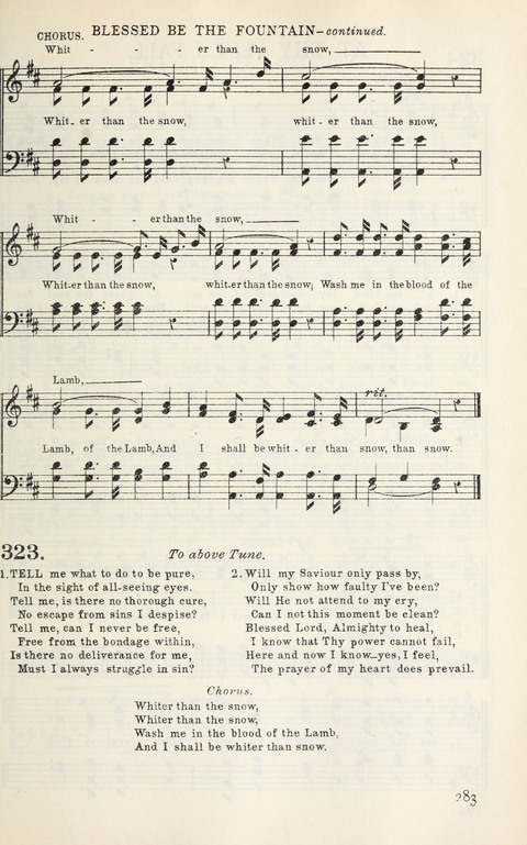 Songs of Victory: for evangelistic meetings, conferences, the home circle, and Christian worship. Along with a selection of choruses page 283