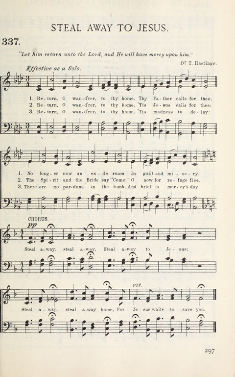 Songs of Victory: for evangelistic meetings, conferences, the home circle, and Christian worship. Along with a selection of choruses page 297