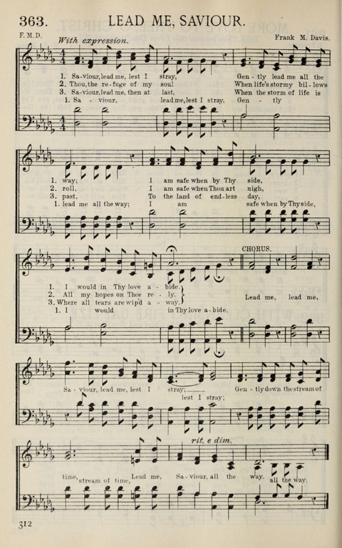 Songs of Victory: for evangelistic meetings, conferences, the home circle, and Christian worship. Along with a selection of choruses page 312