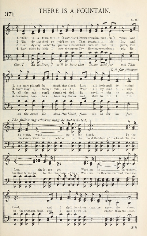 Songs of Victory: for evangelistic meetings, conferences, the home circle, and Christian worship. Along with a selection of choruses page 319