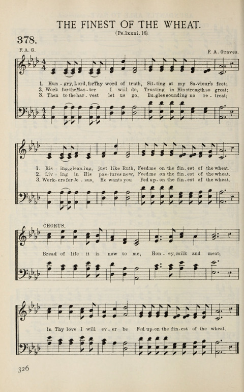 Songs of Victory: for evangelistic meetings, conferences, the home circle, and Christian worship. Along with a selection of choruses page 326