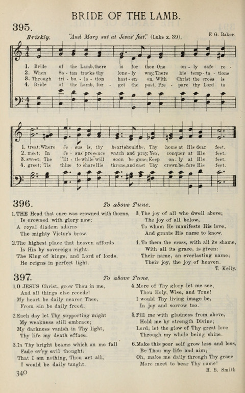 Songs of Victory: for evangelistic meetings, conferences, the home circle, and Christian worship. Along with a selection of choruses page 340