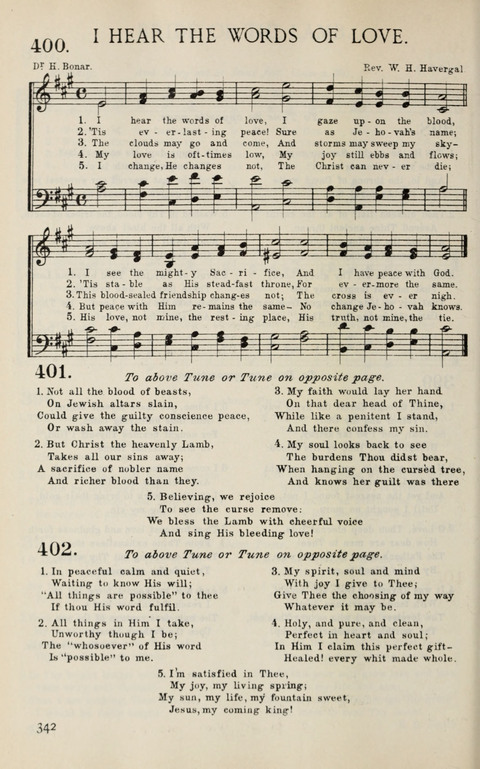 Songs of Victory: for evangelistic meetings, conferences, the home circle, and Christian worship. Along with a selection of choruses page 342