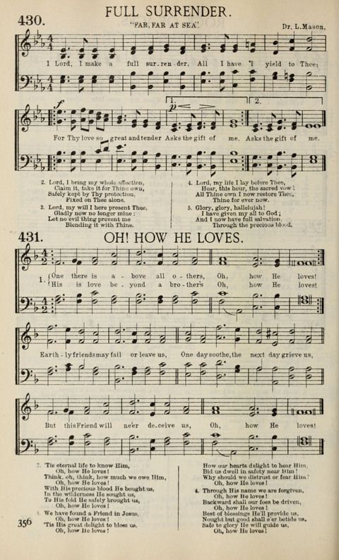 Songs of Victory: for evangelistic meetings, conferences, the home circle, and Christian worship. Along with a selection of choruses page 356