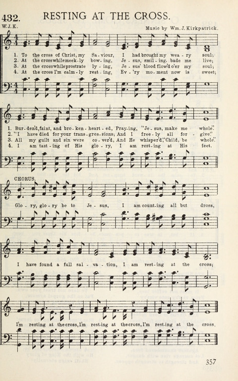 Songs of Victory: for evangelistic meetings, conferences, the home circle, and Christian worship. Along with a selection of choruses page 357