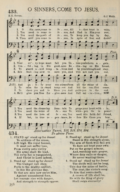 Songs of Victory: for evangelistic meetings, conferences, the home circle, and Christian worship. Along with a selection of choruses page 358