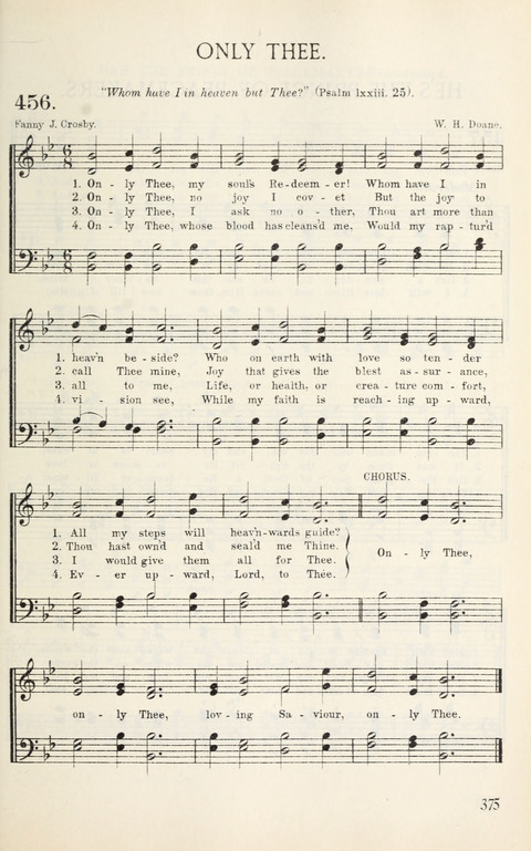 Songs of Victory: for evangelistic meetings, conferences, the home circle, and Christian worship. Along with a selection of choruses page 375