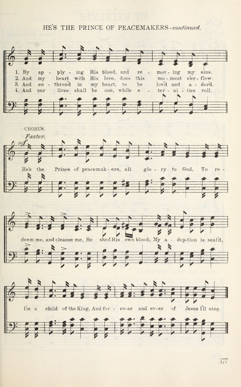 Songs of Victory: for evangelistic meetings, conferences, the home circle, and Christian worship. Along with a selection of choruses page 377