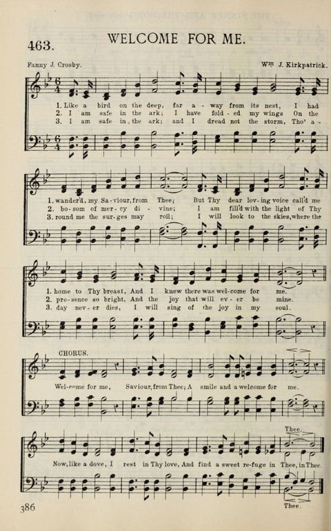 Songs of Victory: for evangelistic meetings, conferences, the home circle, and Christian worship. Along with a selection of choruses page 386