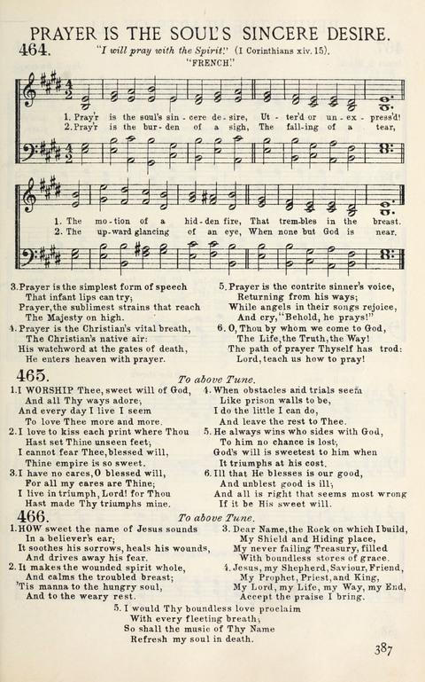 Songs of Victory: for evangelistic meetings, conferences, the home circle, and Christian worship. Along with a selection of choruses page 387