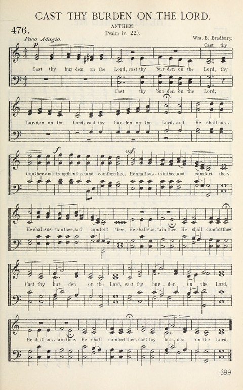 Songs of Victory: for evangelistic meetings, conferences, the home circle, and Christian worship. Along with a selection of choruses page 399