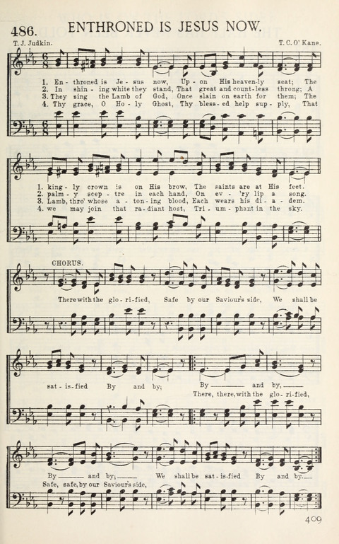 Songs of Victory: for evangelistic meetings, conferences, the home circle, and Christian worship. Along with a selection of choruses page 409