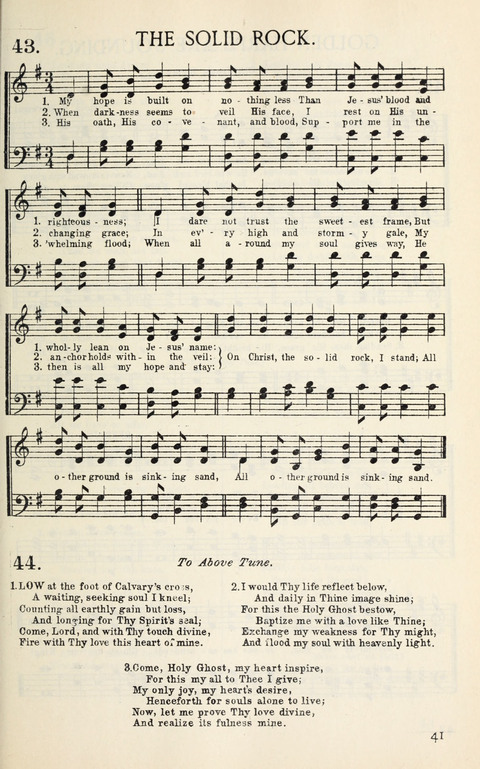 Songs of Victory: for evangelistic meetings, conferences, the home circle, and Christian worship. Along with a selection of choruses page 41