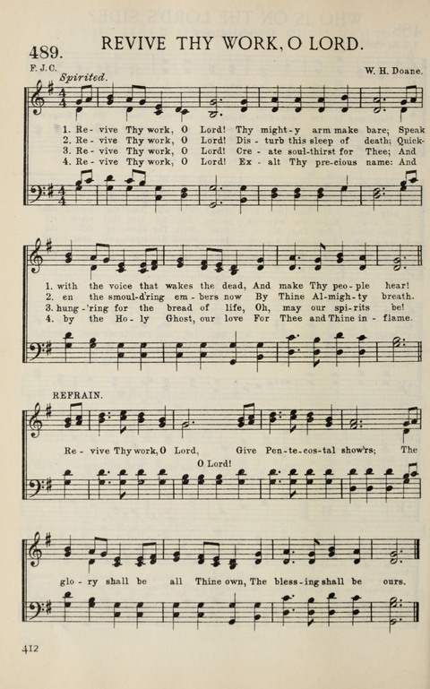 Songs of Victory: for evangelistic meetings, conferences, the home circle, and Christian worship. Along with a selection of choruses page 412