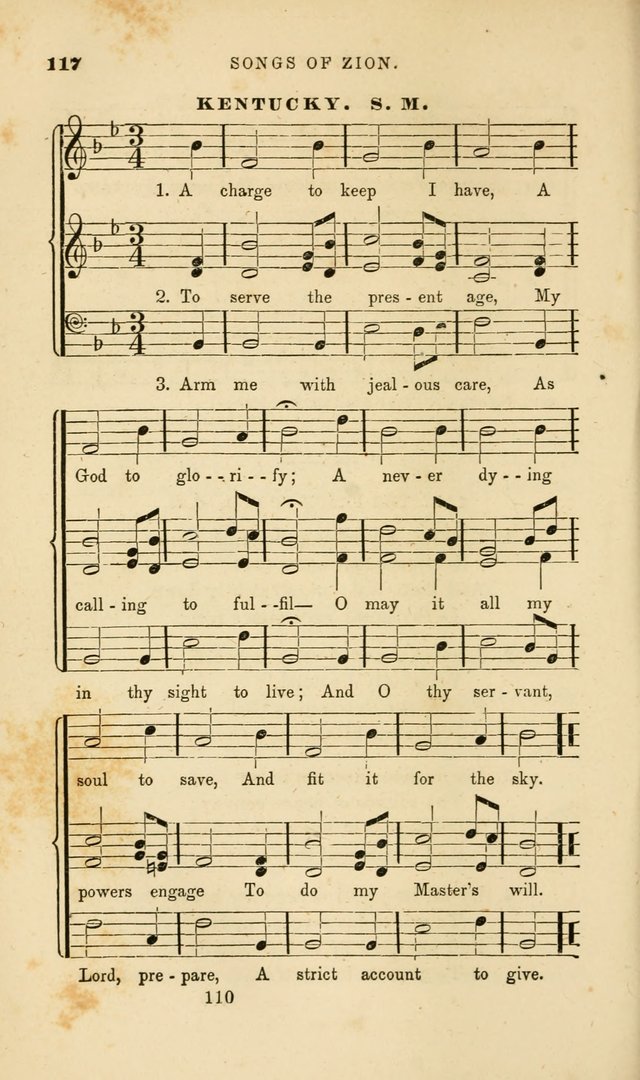 Songs of Zion: a manual of the best and most popular hymns and tunes, for social and private devotion page 117