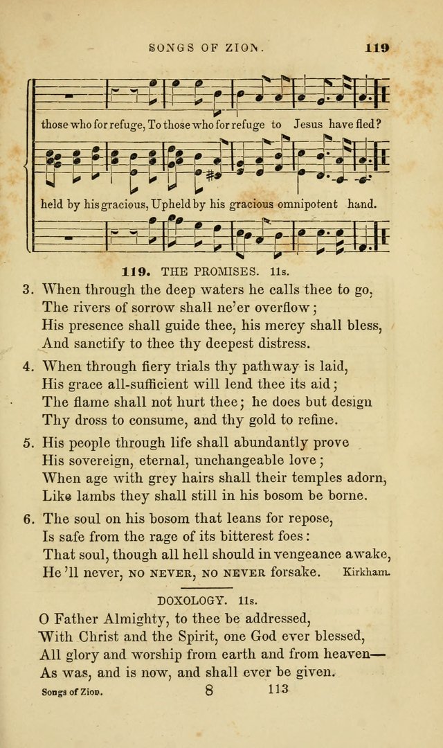 Songs of Zion: a manual of the best and most popular hymns and tunes, for social and private devotion page 120