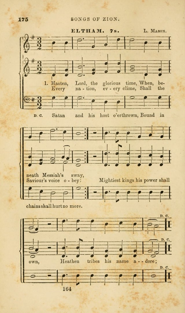 Songs of Zion: a manual of the best and most popular hymns and tunes, for social and private devotion page 171